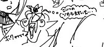 これは昨日の絵チャで描いた(勝手に描き足した)マスクラに乗っ取られるモア