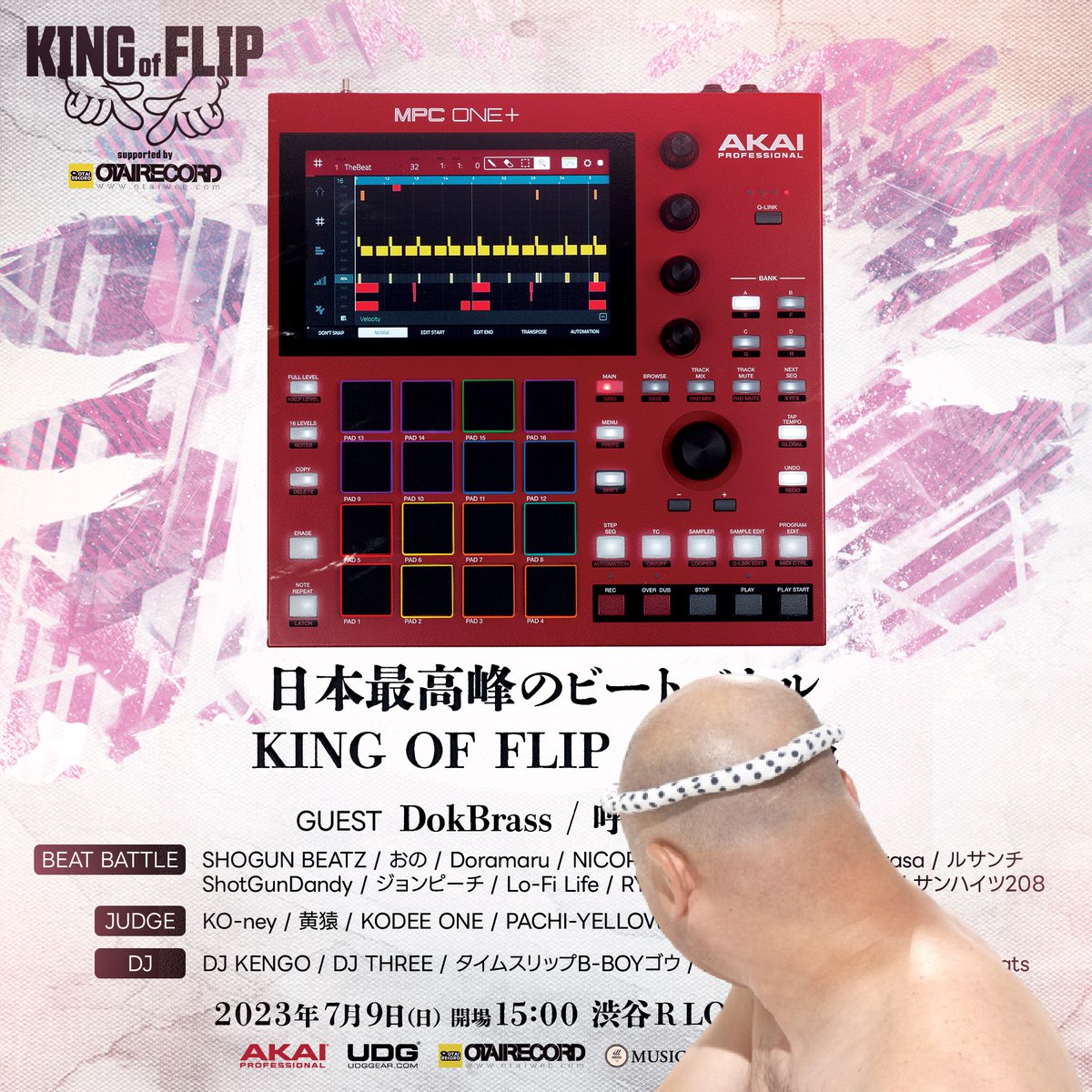 heights208's tweet photo. KING OF FLIPまでの残り日数が21日しかなくて焦るクールポコとワイ

【KING OF FLIP 2023】
7月9日(日) 渋谷RLounge7階
開場/15:00 TICKET ￥3,000🎟

賞金10万円やMPC ONEを含む豪華副賞 &amp; 日本一の座を懸け全国から猛者達が大集合！！
音楽好きの皆さま、渋谷でお待ちしております！！ https://t.co/6PxbTp44It