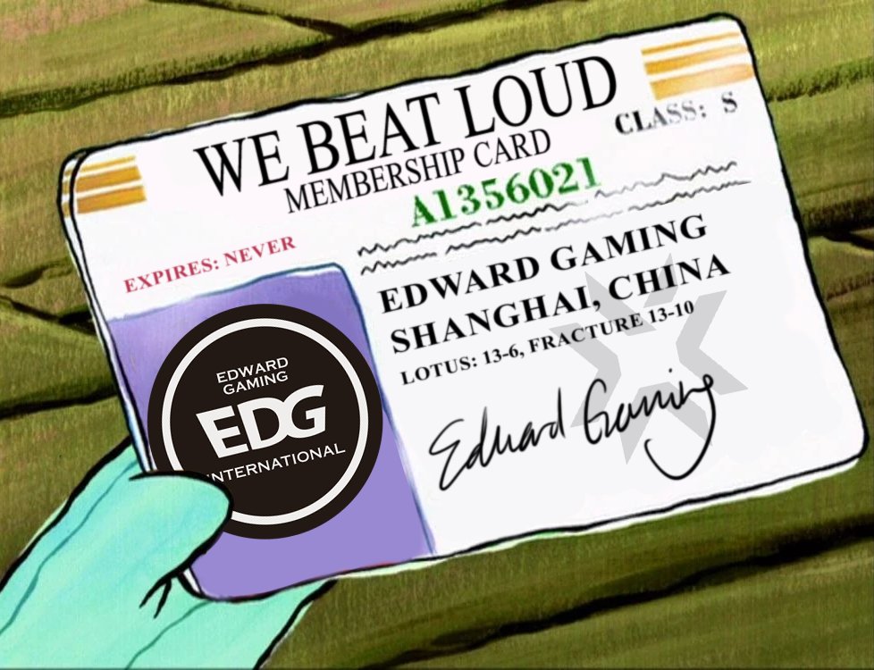 NRGgg's tweet photo. 恭喜 @EDG_Edward，欢迎加入【战胜LOUD俱乐部】！ https://t.co/oP35hX8u15