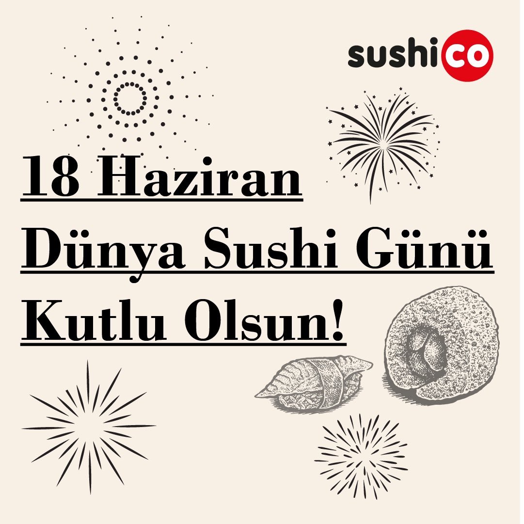 Beklenen o gün geldi. 🌟
Dünya Sushi Günü SushiCo’da kutlanır ❤️