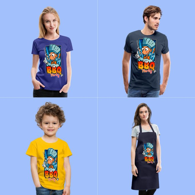 BBQ Party 🍤
👉breizhkorser.myspreadshop.fr/barbecue+party… 

#tshirts #apparels #BBQ #barbecue #brochettes #grillades #skewers #grills #cuisine #cooking #food #ideecadeau #giftideas #style #accessoires #decoration #accessories #homedecor #ete #summer