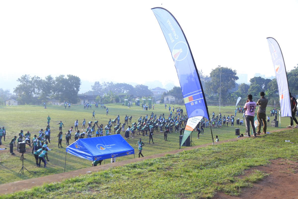 CentenaryBank's tweet photo. Today, we are at Makerere University rugby grounds for #Run4Climate , where we are sponsors of the initiative to re-green Uganda, one tree at a time. Let's unite in planting and nurturing trees, creating a conducive environment for our country and a thriving world. https://t.co/NZy0ambwLS