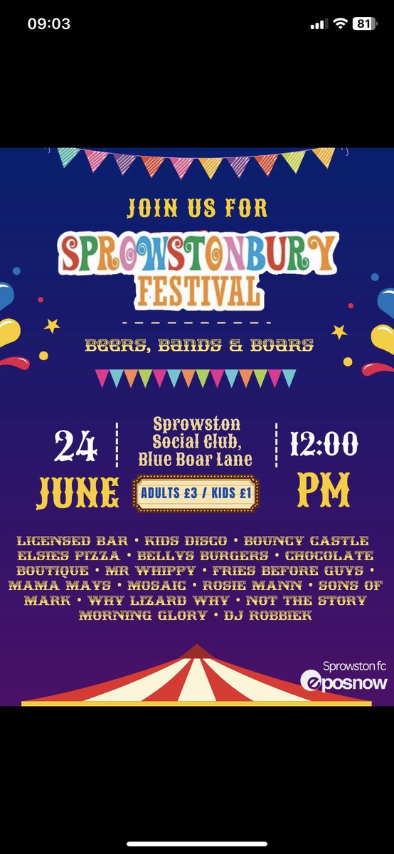 🖤🧡 6 days to go 🧡🖤

This time next week, the clear up will have began 🚮 

This event is looking huge 🔥 

2000+ pre-sale tickets flew out of the door 🎟️ 

Arrive early for door tickets! ⛔️ 

We will be back around 7pm with some FAQs! 

🍻 🎸 🥁 🎤 🍻

🐗🐗🐗🐗🐗🐗