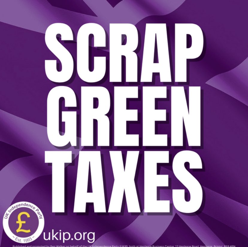 #UKIP will scrap Green Taxes!