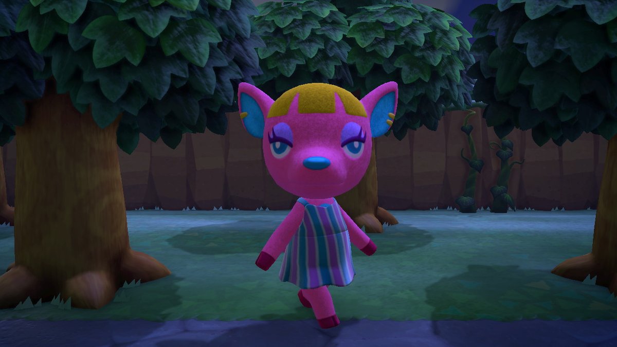 rosegoldhiips's tweet photo. she looks so good in this dress!! #Fuchsia #AnimalCrossing #ACNH #NintendoSwitch https://t.co/wW4FREwiG7