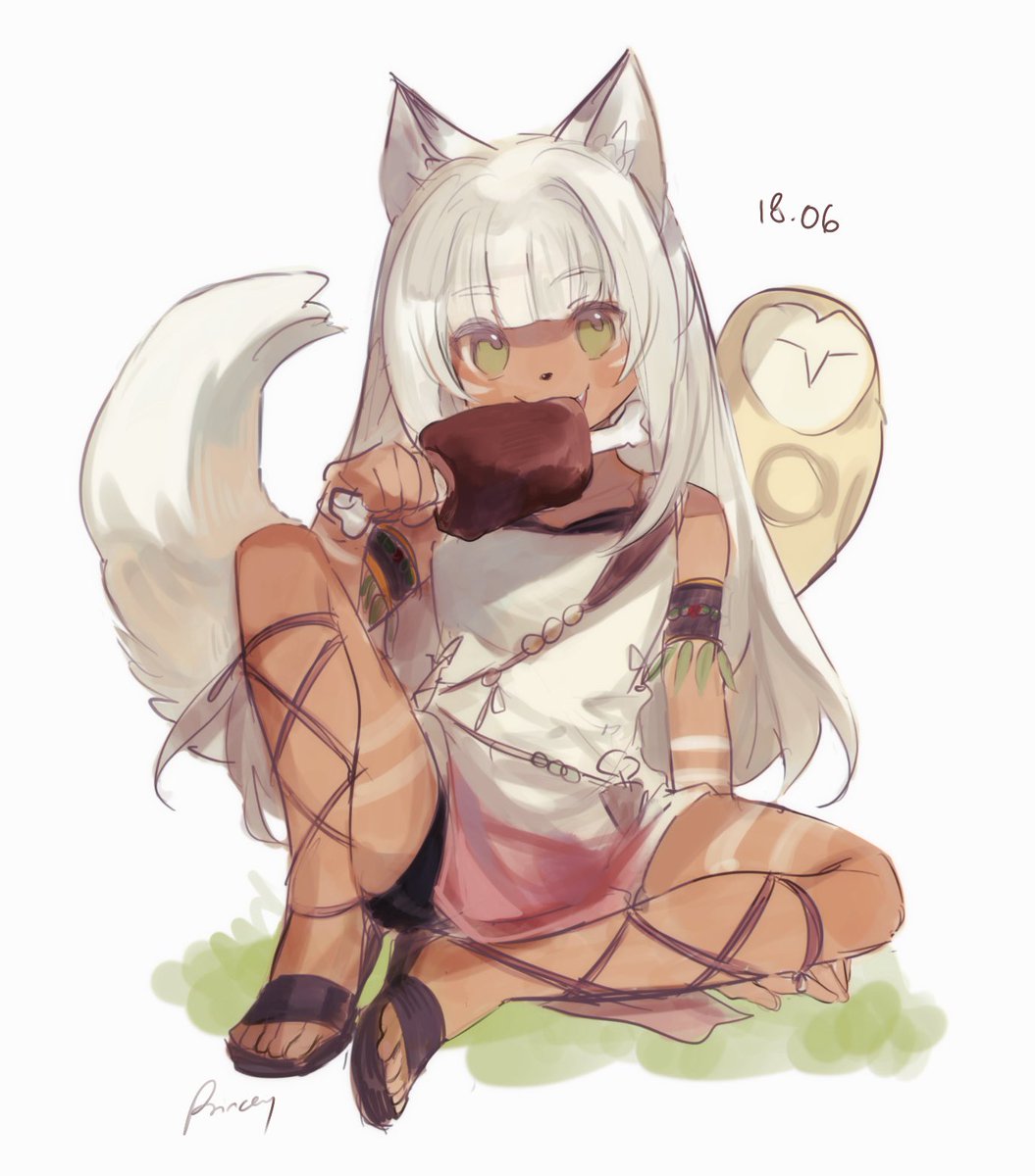 「sydnova scribbling day 2! she's hungry 」|princey @ 🇯🇵 and solistiaのイラスト