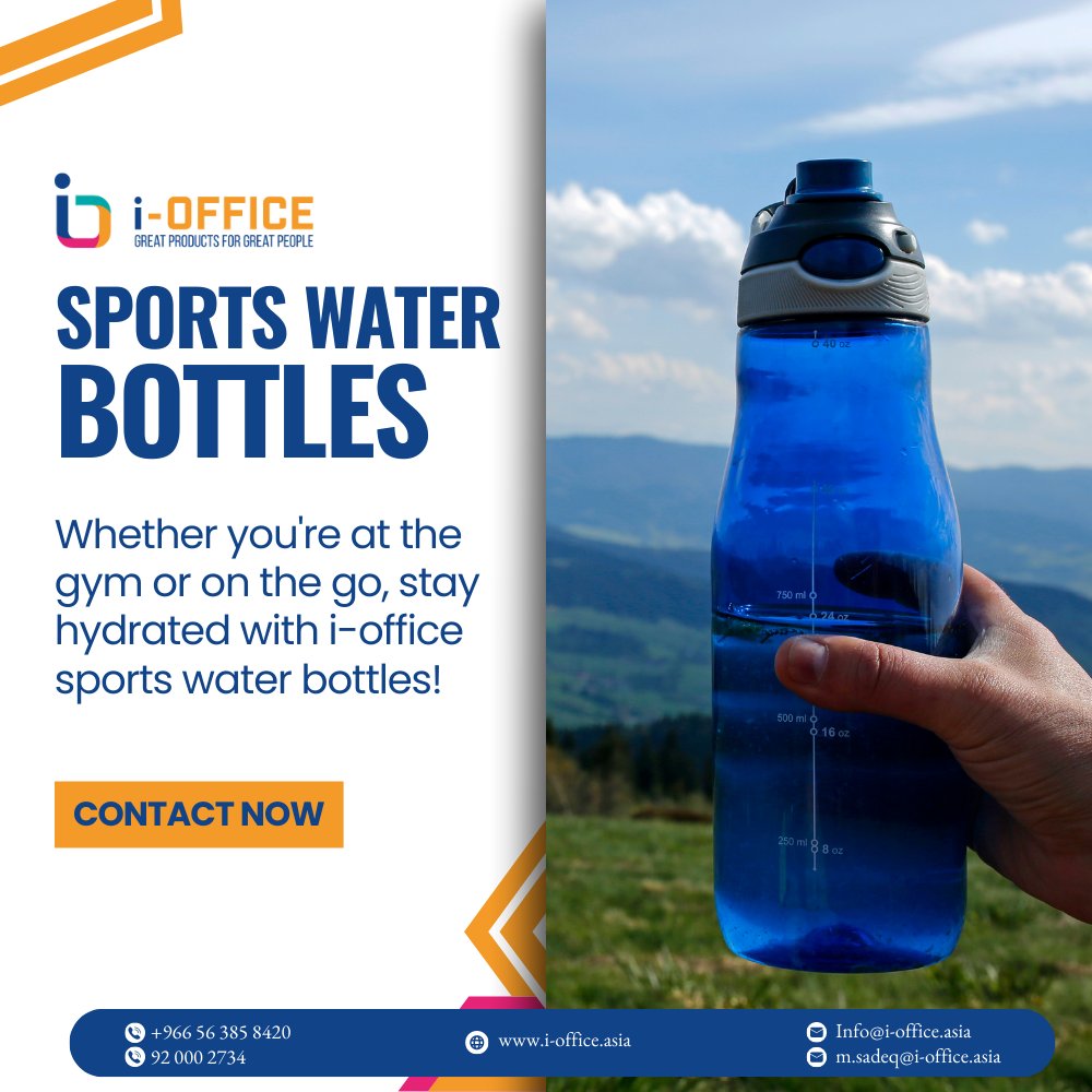 Honey4office's tweet photo. Hydrate in style during your workout with our durable and leak-proof sports water bottles. #iOffice #OfficeSupplies #SportsBottles https://t.co/3ztWNQzbEw