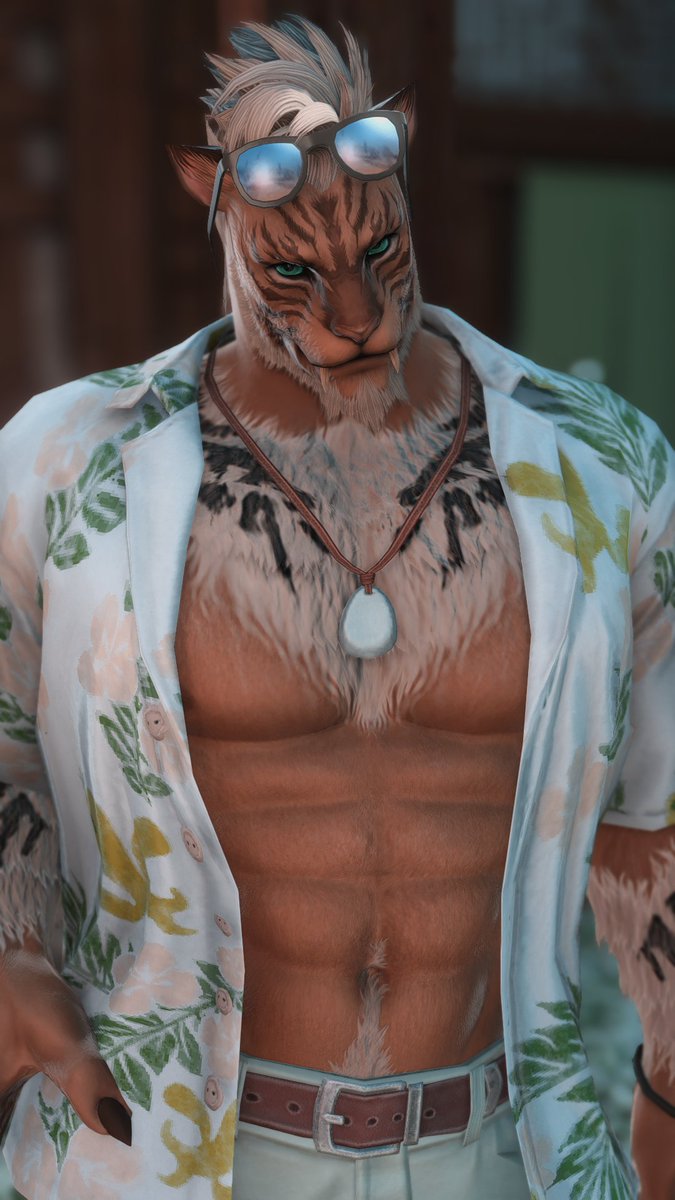 Pip_FFXIV's tweet photo. 🐯 
 
#FFXIV #Hrothgar https://t.co/oUE92OQcHZ