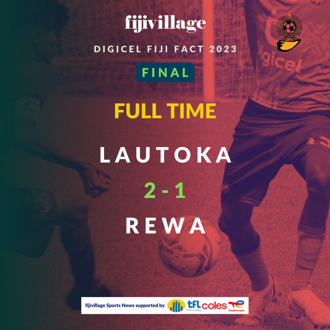 fijivillage's tweet photo. Lautoka edges Rewa in extra time to clinch 2023 Fiji FACT title!
#FijiFACT⚽ https://t.co/8Bn1NAQ4Tq
