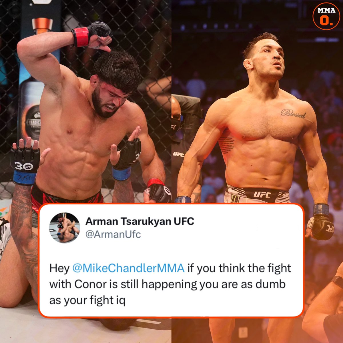 Arman Tsarukyan goes in on Michael Chandler 😳
#UFCVegas75 #UFC #MMA