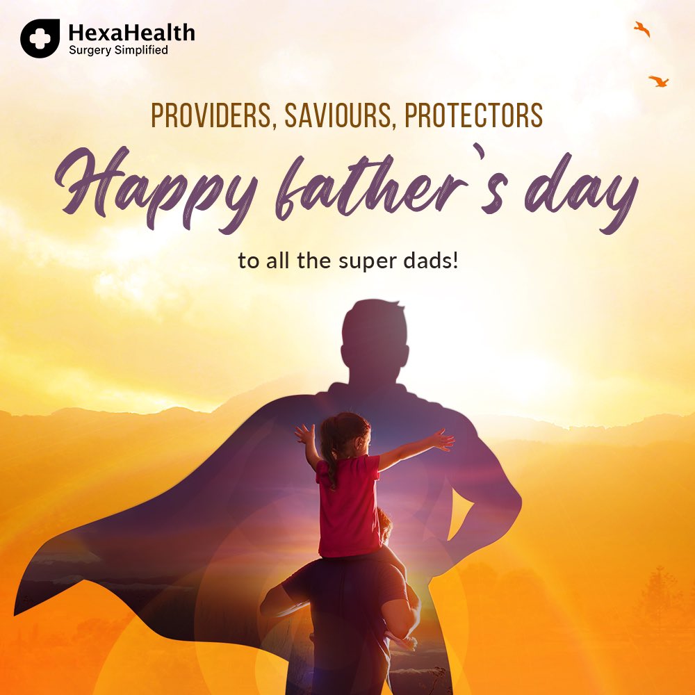 To the one who always has your back – Happy Father’s Day!

#HexaHealth #WeCARE #HealthyLife #FamilyHealth #surgery #surgeons #bestsurgeons #FathersDay #father #fatherslove #dad #papa #caregiver #fatherslove #fatherhood