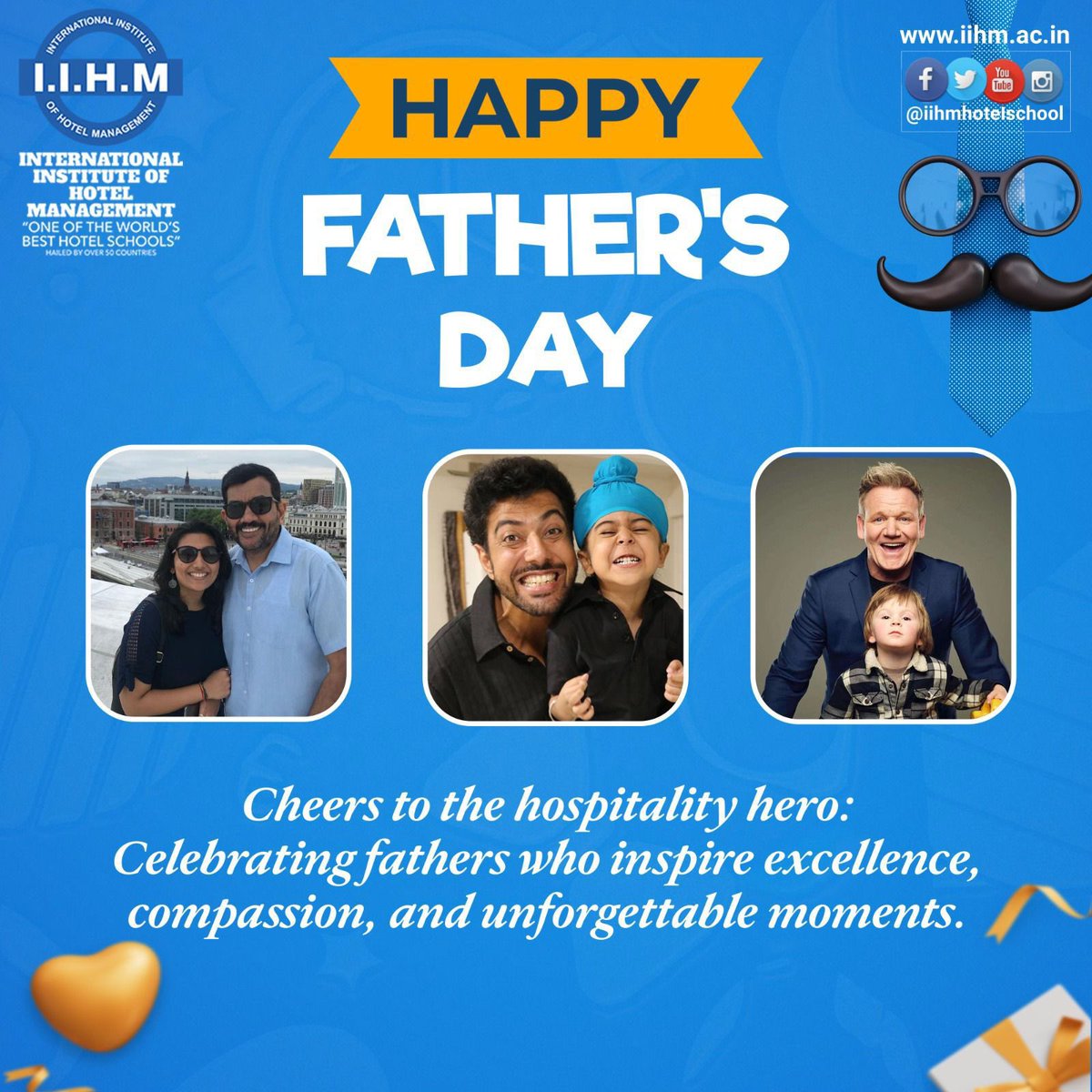 “The support of a father is invaluable, and his love endures forever.”

Happy Father’s Day ! 

@SanjeevKapoor 
@ranveerbrar 
@GordonRamsay 
@IIHMHOTELSCHOOL