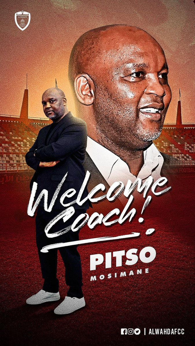 Congratulations @TheRealPitso on your new appointment as head coach at Al Wahda FC in the UAE league 🙌🏽