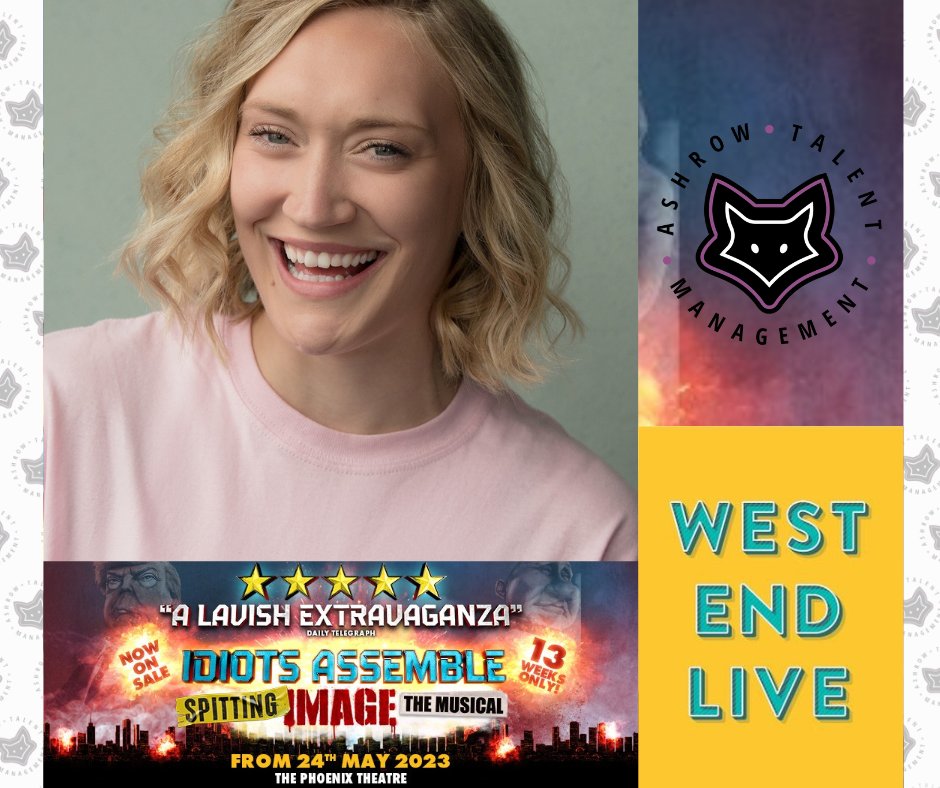 Wishing RIANNA ASH a fantastic afternoon  performing with the cast of #SpittingImageTheMusical @westendlive  💜🦊

#Theatre #LondonInTheSun #LondonTheatre #TheatreLondon #WestEnd #WestEndActor #WestEndLive #WestEndTheatre #AshrowTM #AshrowTalentManagement