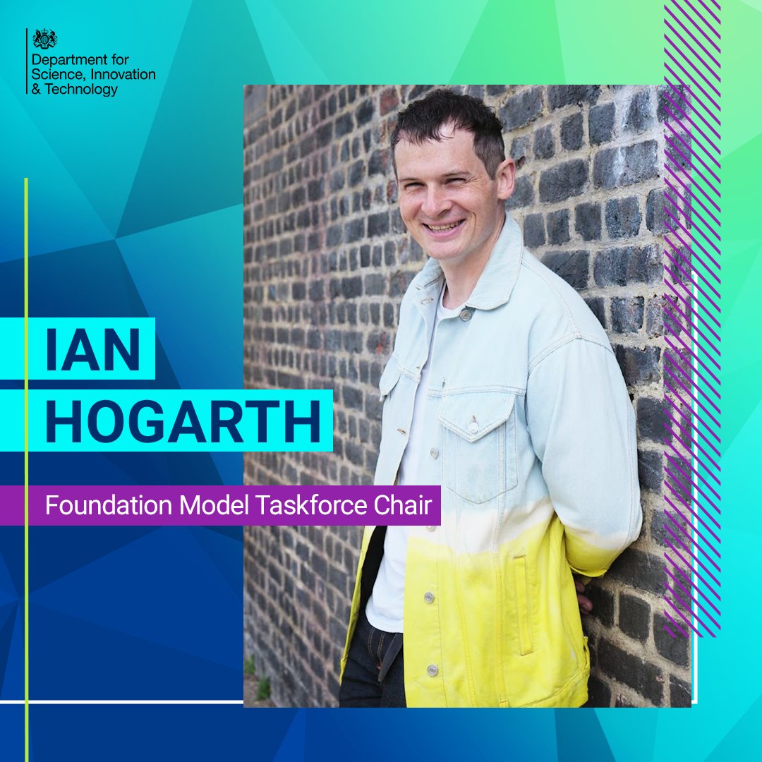 📢Announced today, leading tech entrepreneur Ian Hogarth @soundboy has been appointed Chair of the UK's Foundation Model Taskforce. With an initial £100m of funding, it will unite industry, academia & gov to pioneer the safe development of AI in the UK. gov.uk/government/new…