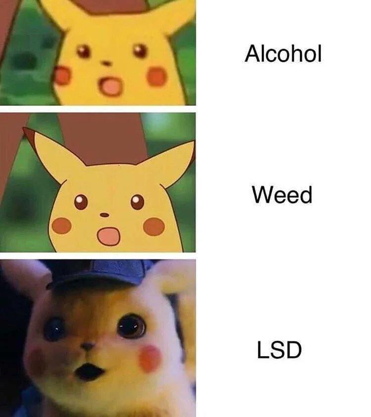 Alcohol vs Weed vs LSD ⚡