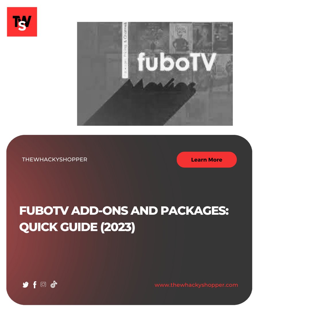 ThewhackyS59425's tweet image. Discover the Exciting World of FuboTV Add-Ons and Packages! 💥📺
Click on the link to read more about the latest offerings and enhance your streaming experience.
rb.gy/sdg5r
#FuboTV #StreamingAddOns #EntertainmentOptions #CuttingTheCableCord