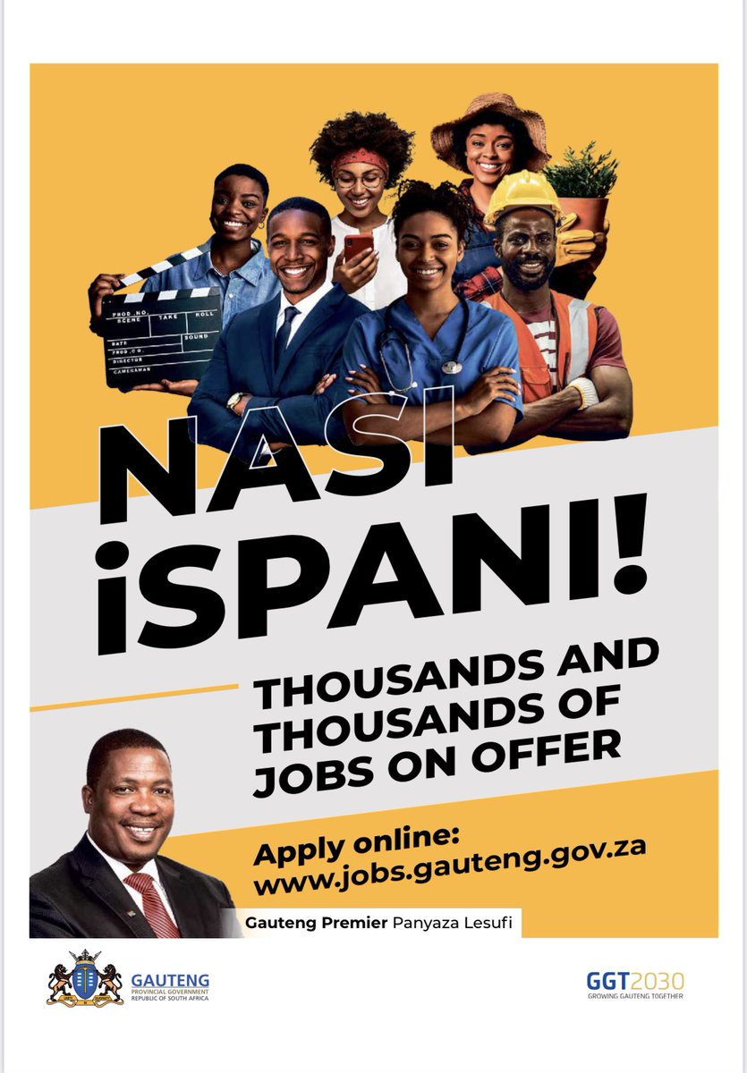 Gauteng Provincial Gov on Twitter "NasiIspani Click on the below