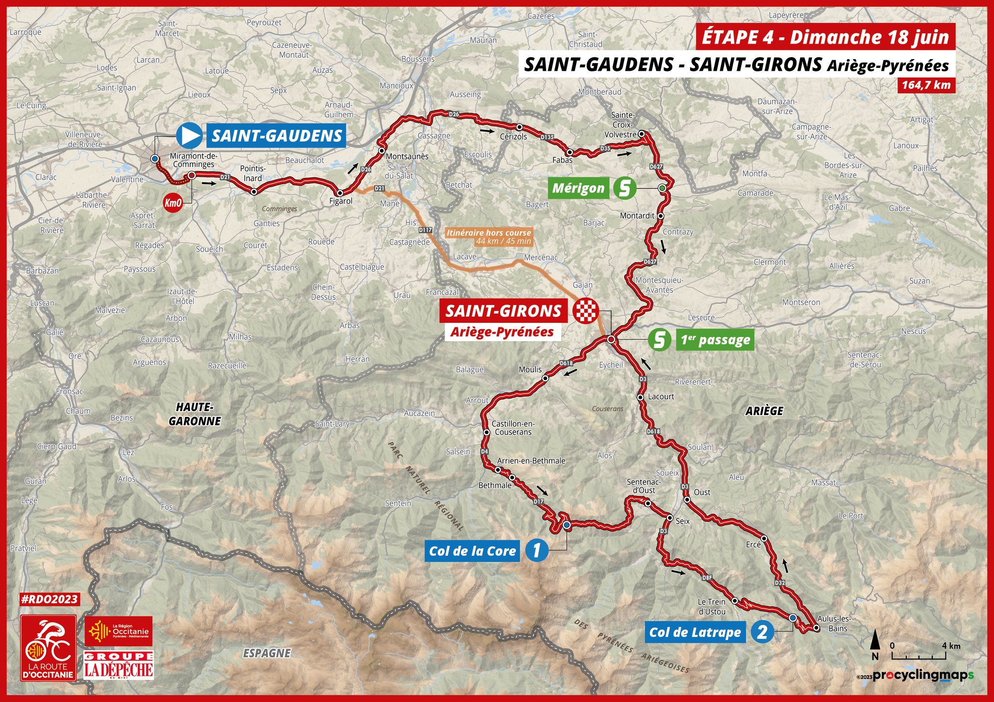 La Route d'Occitanie La Dépêche du Midi on Twitter "RD02023 Étape 4