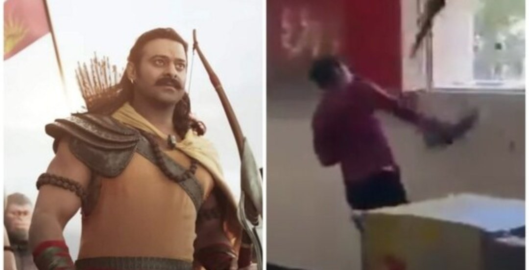 htcity's tweet photo. Adipurush: Prabhas fans vandalise Telangana theatre for delay in screening of the film
#Adipurush @PrabhasRaju #angryfans #screeningdelay #Bollywood https://t.co/kvdMfrPAiQ