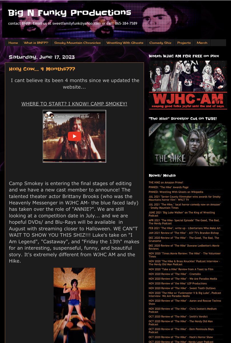 Funkmaster__V's tweet photo. BIG N FUNKY's WEBSITE UPDATED WITH NEWS ON 5 MOVIES!!
https://t.co/GKJZvW3SFz #showdowninsecretcity #thehike2021 #wjhcam #campsmokey #2023BTSFESTAatYeouido #vvrnra https://t.co/vaJcQqTZEX