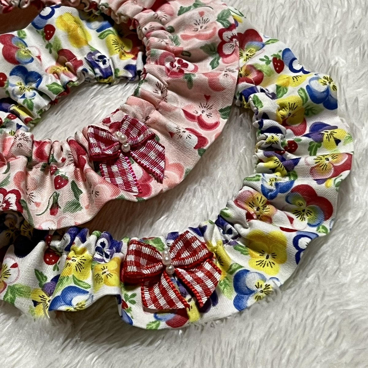 bellrumn's tweet photo. ひさしぶりの　#ベルルンの首輪
まだ、首輪を作っているんですよ🥹
#手芸　は子供の頃からの趣味なんです。 https://t.co/ZZw5RCQFi7