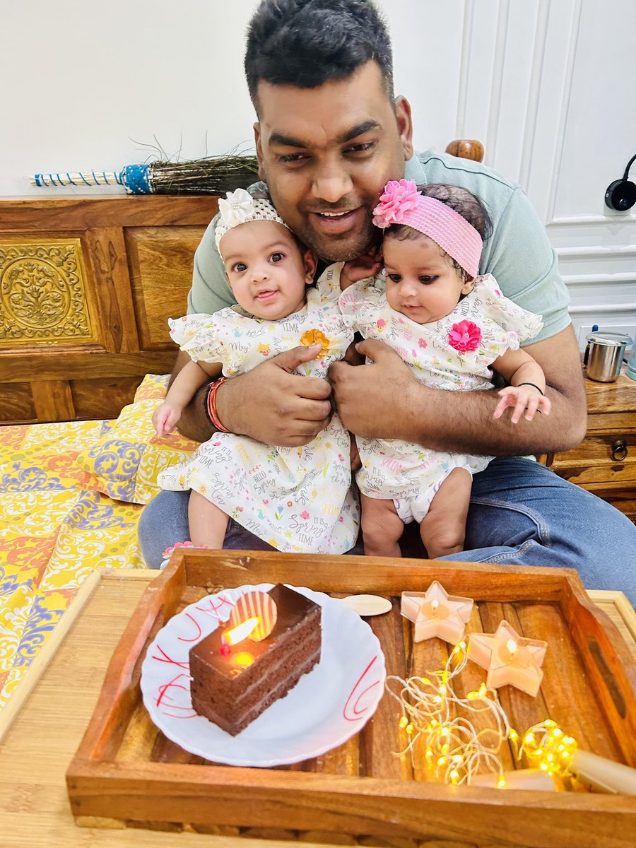 Happy Father's Day to my double dose of joy! You've made fatherhood an incredible journey, my precious twins. Love you to the moon and back. ❤️👨‍👧‍👧 #FathersDay #DoubleDelight #BlessedTwice #TwinAdventures