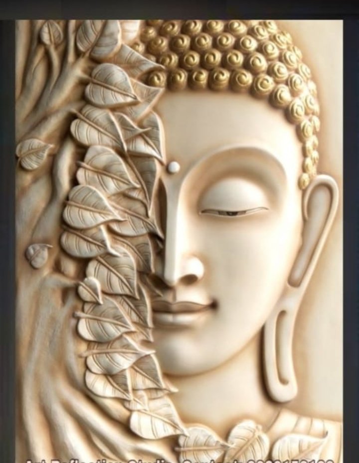 7.5 x 5.5 ft,
 lord Buddha wall art made in fiber glass,
WE CUSTOMIZE FIBER GLASS 
SCULPTURE IN BEST QUALITY,
Buyers and exporters contact,
WHATSAPP +91 9312842138
