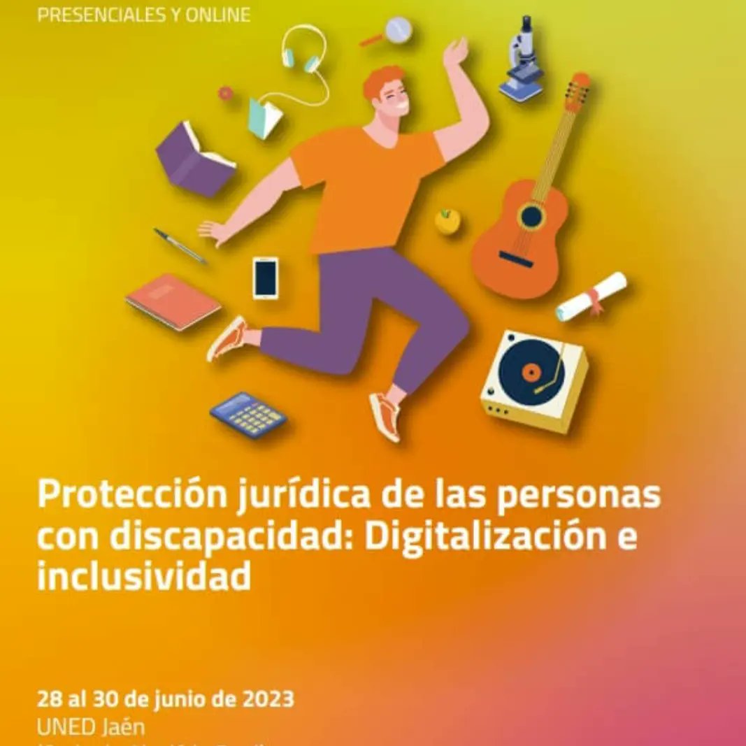antcabezas's tweet photo. Curso de verano UNED: "Protección jurídica de las personas con discapacidad: digitalización e inclusividad". 28/30 de Junio 2023 - Alcalá la Real (Presencial/online) https://t.co/onftz5gxw2