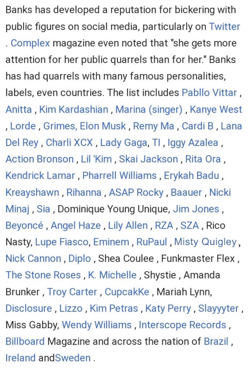 azealia banks beef list in the universe where Misty is real