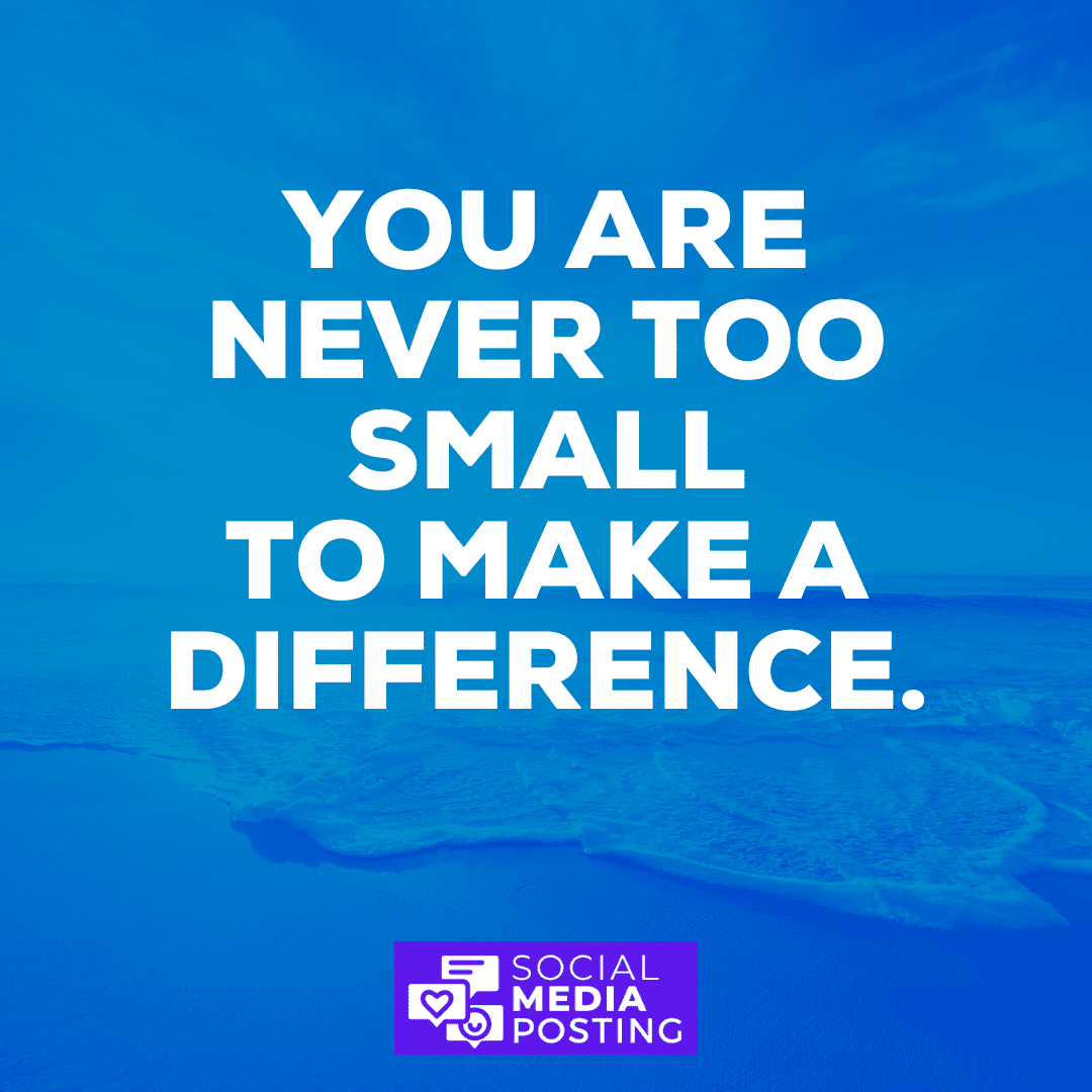 SocialPostingZA's tweet photo. You are never too small to make a difference: Don't underestimate the impact you can have on the world, even if your contributions seem small or insignificant. Every action you take has the potential to create positive change and inspire others to do the same. https://t.co/aJ5sUNn4Uq