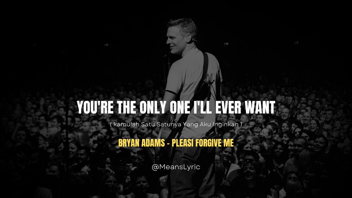 MeansLyric's tweet photo. you're the only one i'll ever want
@bryanadams
#MeansLyric #musicrock #rockmusic #90smusic #90s #Onad #Malming #Ronaldo #iPhone14 #SquidGame2 #Onic #bryanadams #Mandalika #slowrock #trending #viral #viralindonesia https://t.co/n3X8bpR3zG