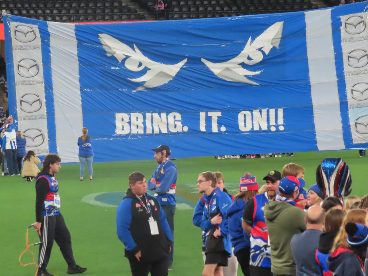 j_foreigner's tweet photo. #bannerwatch #AFLNorthDogs https://t.co/gKDUZgT8yu