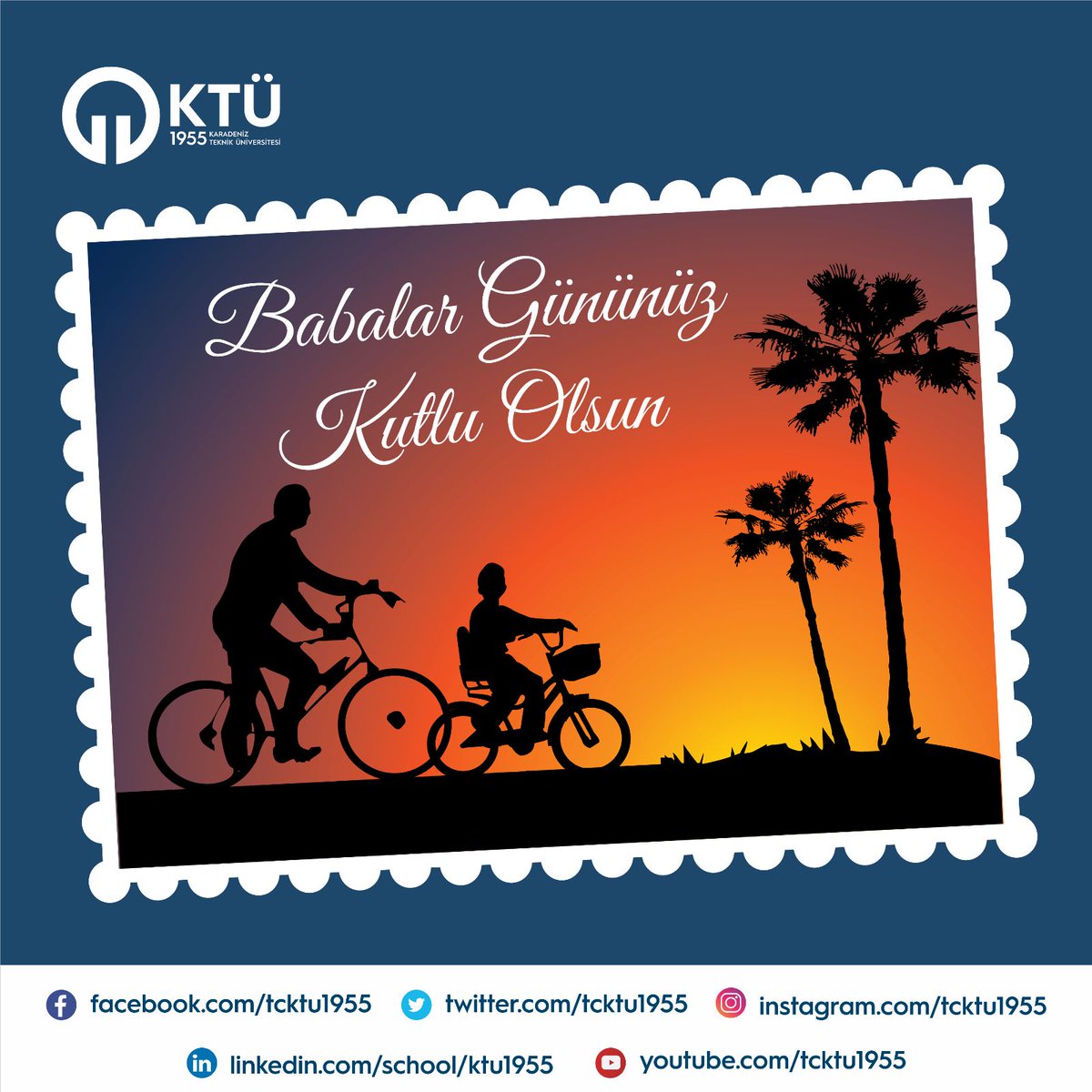 #KaradenizTeknikÜniversiteli babalarımız başta olmak üzere tüm babaların #BabalarGünü’nü kutlarız.