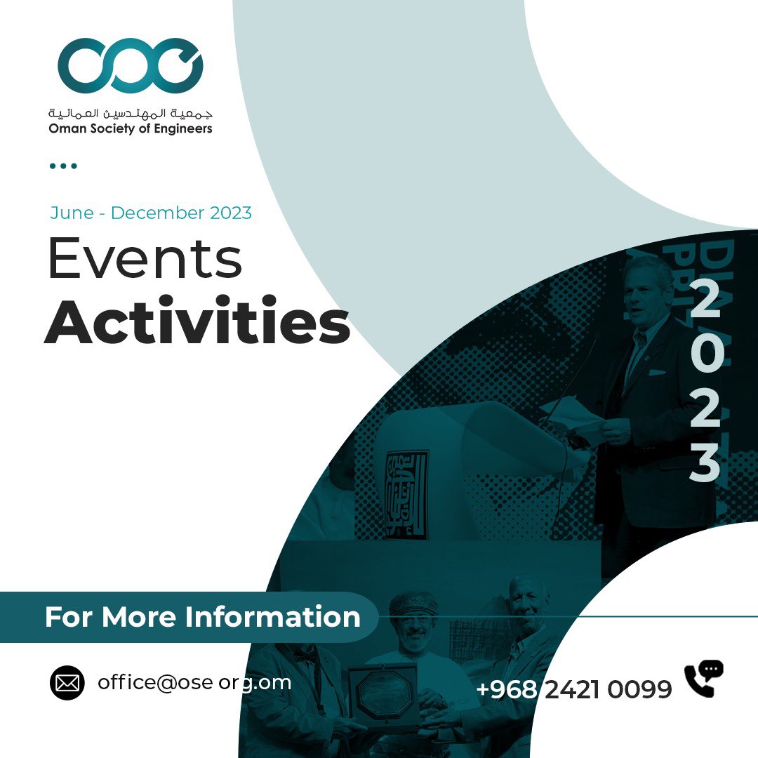 oseoman's tweet image. We are pleased to announce a  series of upcoming local and global events for engineers, aimed at enhancing professional opportunities and expanding networks in the engineering industry. Be part of the experience! #OSE_Events #Engineers #EngineeringEvents #ProfessionalOpportunity