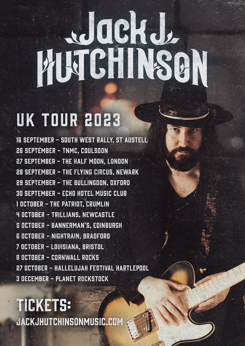 New music landing soon… looking forward to hitting the road with my band Phil Wilson &amp; Charlie Rachael Kay this autumn to play it for you all!

We’ve got some great support acts lined up to open the shows too. More news soon.⚡️⚡️

jackjhutchinsonmusic.com/2023/05/03/aut…