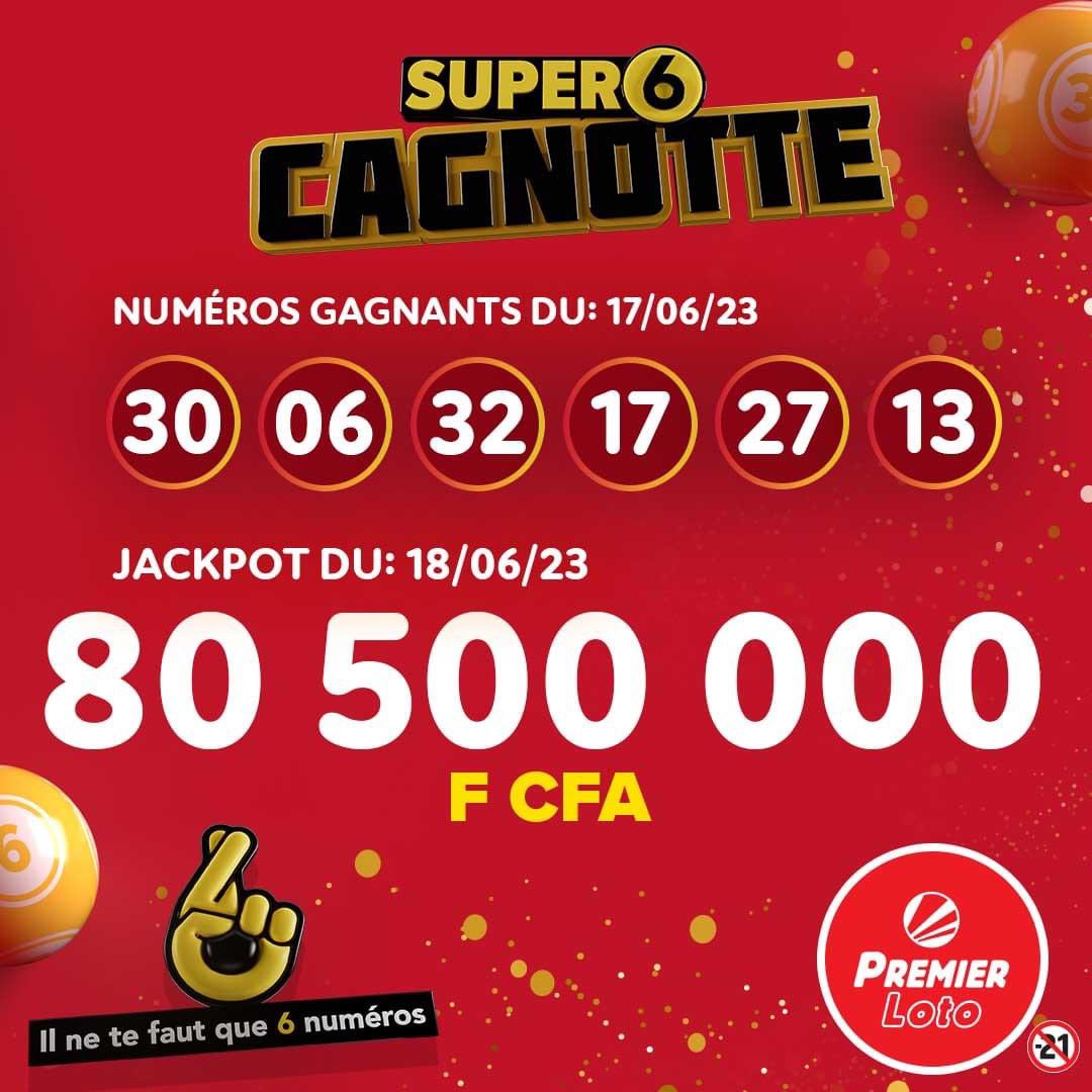 Tirage Loto Samedi 17 Juin 2023 PREMIERBET CAMEROUN RESULTATS LOTO 5/90 on X: "🔴 Voici Le résultat du tirage du Samedi 17 Juin 2023 🤩 ⤵️ 👉🏾 𝗡𝘂𝗺𝗲́𝗿𝗼𝘀 𝘁𝗶𝗿𝗲́𝘀 : 𝟯𝟬 𝟬𝟲 𝟯𝟮 𝟭𝟳 𝟮𝟳 𝟭𝟯💰 📹 Vous