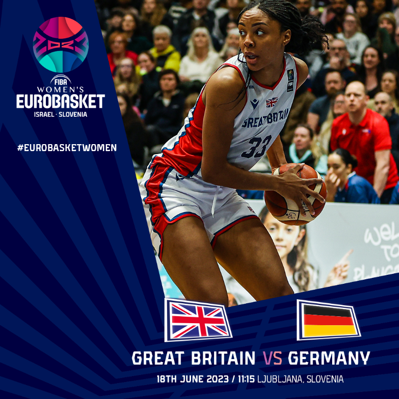 gbbasketball's tweet photo. 😤 GAME DAY … today GB take on Germany in the final @EuroBasketWomen group game! 

📺 Click below to watch live from 11:15am BST as GB look to secure second place in the group!

#BritishBasketball #DareToDream #EuroBasketWomen