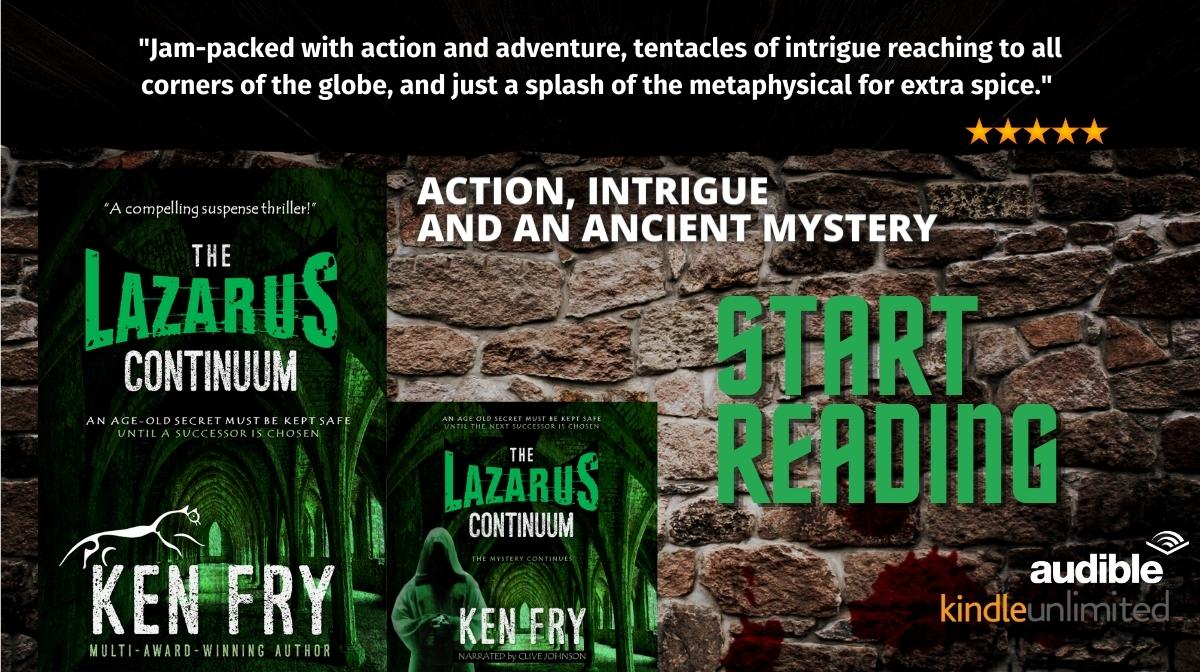 17 years after The Lazarus Succession...
A NEW ARTIST IS BEING SUMMONED
AND FORCES ARE BRINGING THE PLAYERS TOGETHER
TO PROTECT AN UNBROKEN LEGACY
📌getbook.at/thelazaruscont…
#FREE #Kindleunlimited 

#amreading #mystery #suspense #thriller
#mysticism #action #kindlebooks #mustread