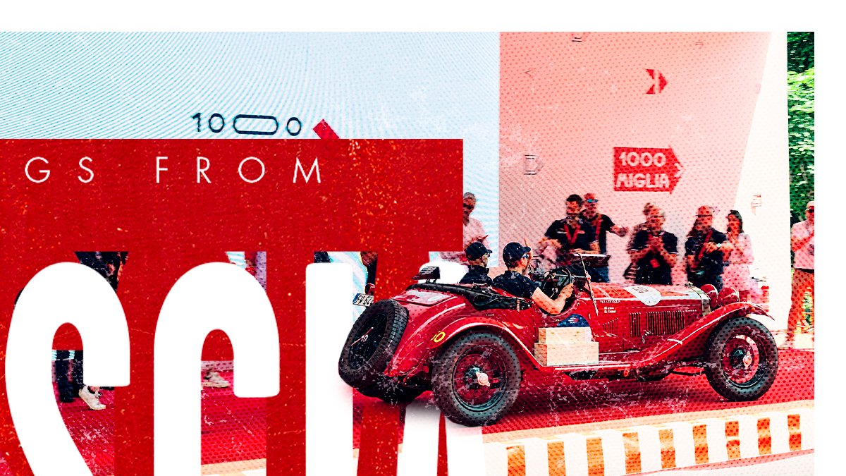 alfa_romeo's tweet photo. Iconic. Memorable. Passionate. The #1000Miglia2023 has drawn to a close in Brescia. And the sound of a cheering crowd of Alfisti welcomes the winners: Andrea Vesco and Fabio Salvinelli, team Villa Trasqua, aboard an #AlfaRomeo 6C 1750 SS. @millemiglialive https://t.co/XeNq0PSHzS