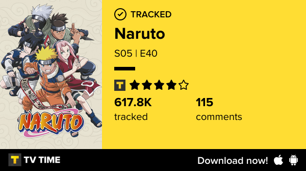 I've just watched episode S05 | E40 of Naruto! tvtime.com/r/2Rc2n #tvtime