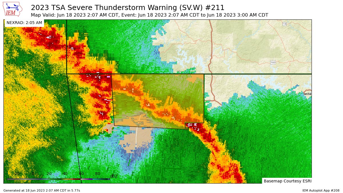 + Noaa weather alerts.. on Twitter "TSA issues Severe Thunderstorm