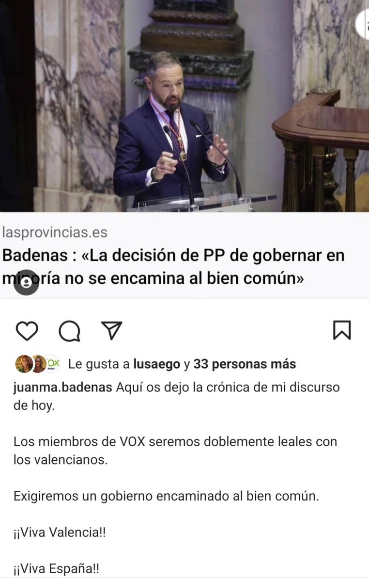 Muy bien dicho @JuanmaBadenas El @ppcv de @mjosecatala lo va a tener muy dificil gobernar en miniria. Ya sabemos lo que hizo como Consellera de Educacion. Sin duda va a necesitar a '@VOX_Valencia O rendirse al dominio de la izquierda