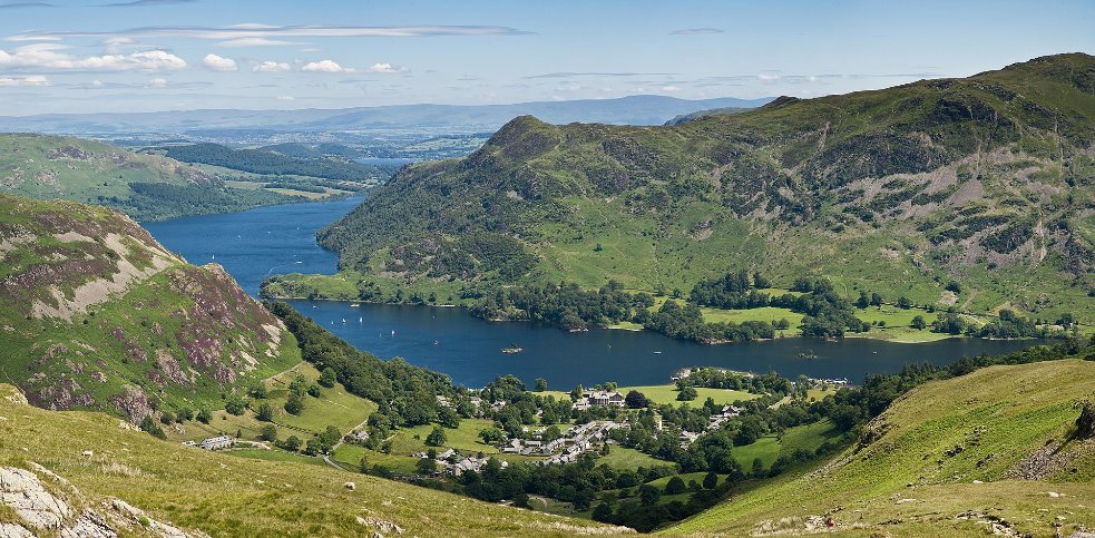 Glenridding and Ullswater in the Lake District, Cumbria, England