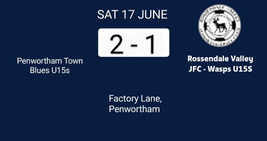 A good game between 2 closely matched teams. Goal from Noah. No MoM today as everyone put in a real shift.

Good luck to Penwortham in your league next season.  
#weonlydopositive