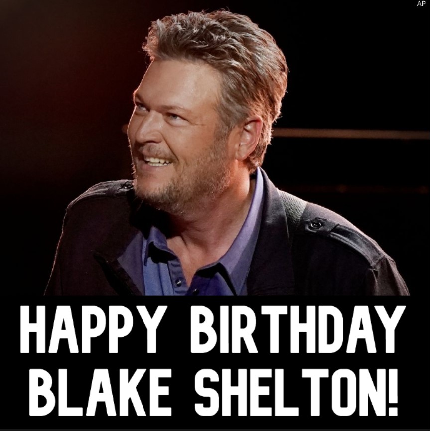 🎂HAPPY BIRTHDAY!🎂
Country music superstar and former 'The Voice' coach @blakeshelton turns 4⃣7⃣ today.