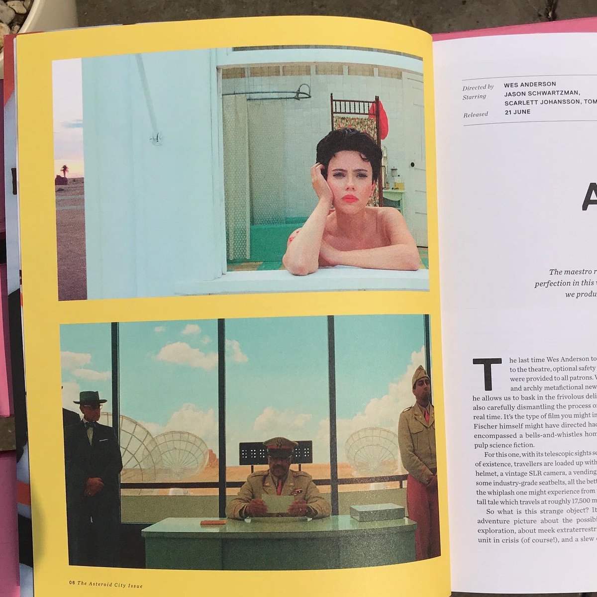 Oh, how very accidentally Wes Anderson of us! Issue 99 of <a href="/lwlies/">Little White Lies</a> magazine takes a look at the director’s new film Asteroid City. We’re also really digging this cover portrait of Jason Schwartzman by  <a href="/alimacdoodle/">ali mac</a> ; it’s made of FELT!! raremags.co.uk/collections/fe…