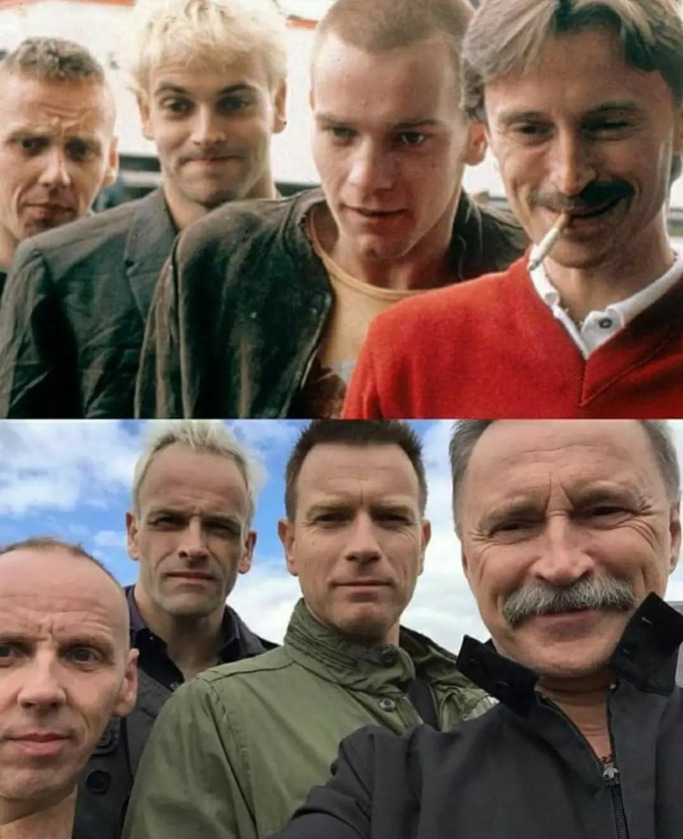 Los protagonistas de 'Trainspotting' en 1996 y en 2017