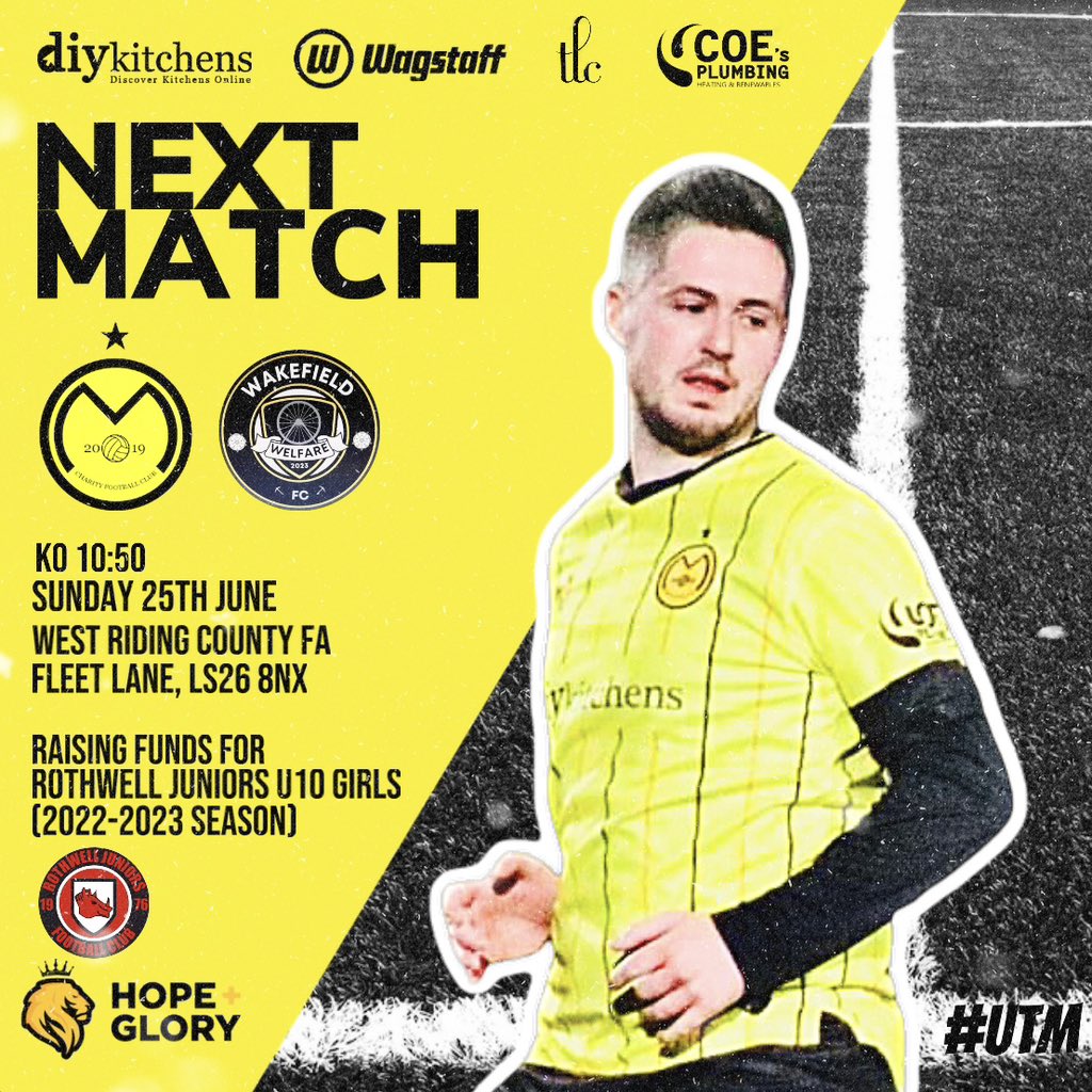 Next match we play Wakefield Welfare, raising money for Rothwell Juniors U10 Girls (22-23 season) for a trip of a lifetime to Barcelona training camp. Follow the link to help donate;

gofund.me/244f4653