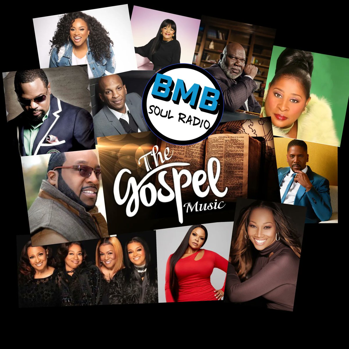 #NowPlaying On BMB Soul Radio 365   
>Gospel Music from 7am-1pm Central 
Bmbempower.com #music #olschool #newjackswing #rnb #gospel #smoothjazz #funk #hiphop #oldschool
>Website: bmbempower.com
»Live 365: live365.com/station/a65425
»TuneIn: tun.in/sfFj8